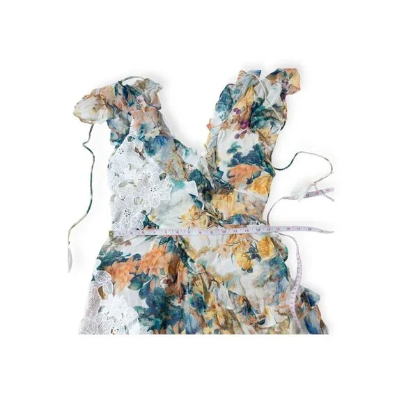 NWT Anthropologie Boho Floral Fairy Lace Dress SZ 4 - Picture 8 of 11